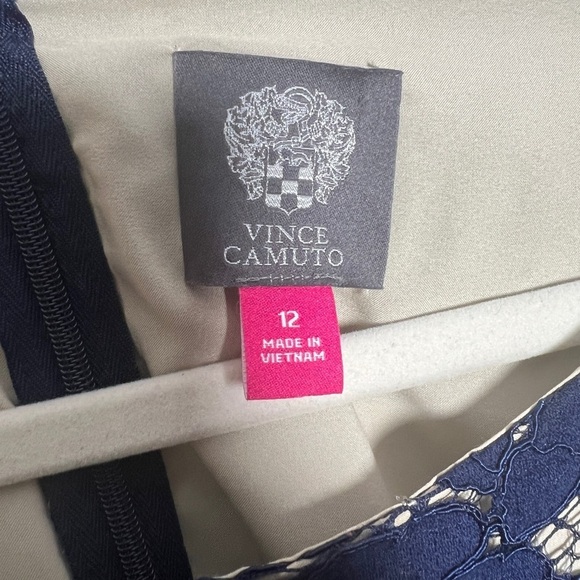 Vince Camuto Blue Lace 3/4” Sleeve Dress - Picture 5 of 7